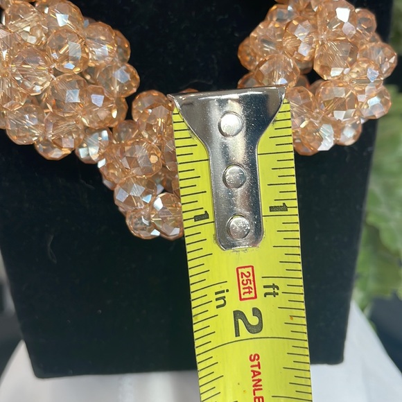 AMAZING Vintage cluster AB necklace - Picture 3 of 7